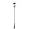 Z-Lite Rainer 4 Light Outdoor Post Mounted Fixture, 13.5in. W x 118.25in. H, Black 5015PHBR-519P-BK - alternate 6